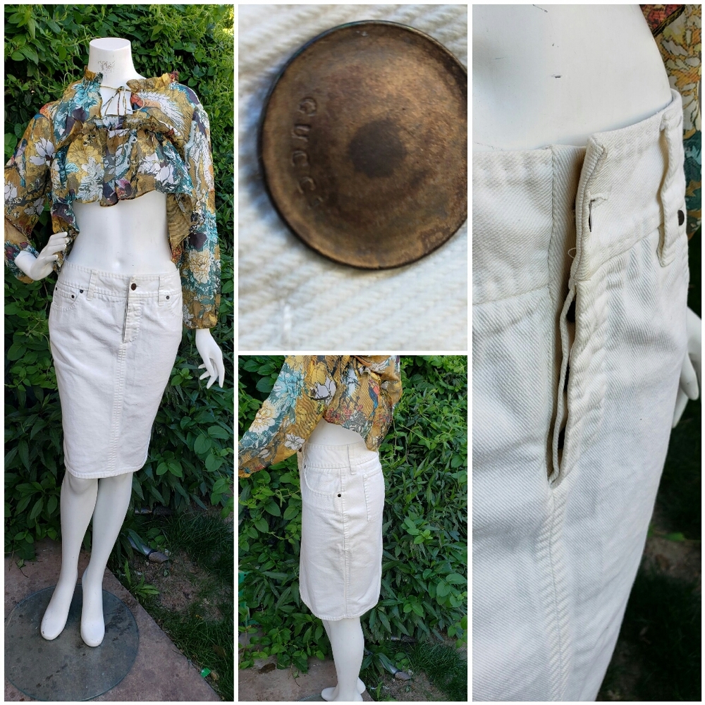 Authentic Gucci jean Skirt